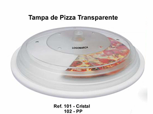 Tampa de Pizza Transparente